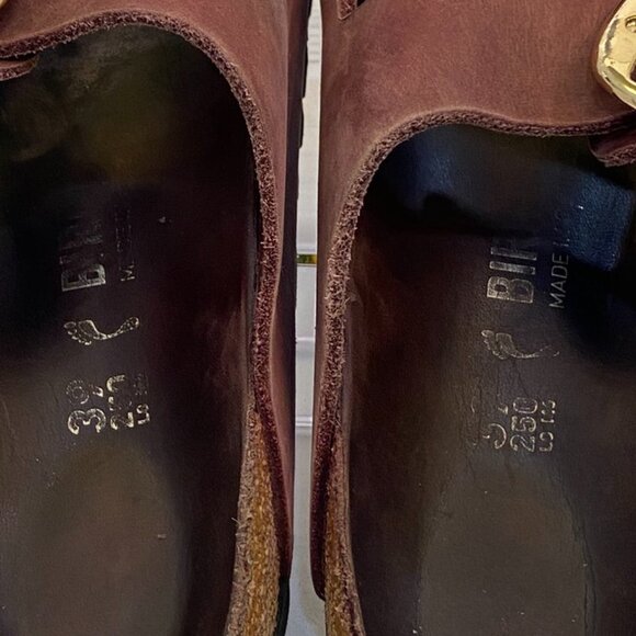 Birkenstock Arizona Soft Footbed Nubuck Leather Sandals Zinfandel Women’s 36 - Picture 10 of 13